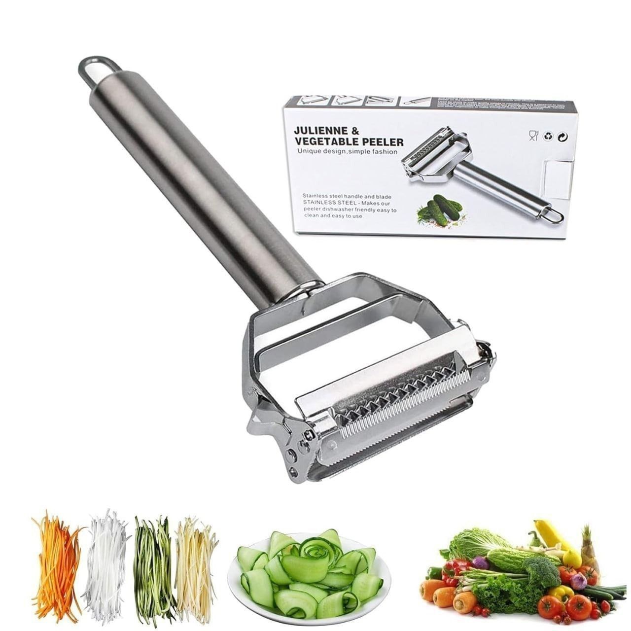 Stainless Steel 2 in 1 Vegetable Peeler