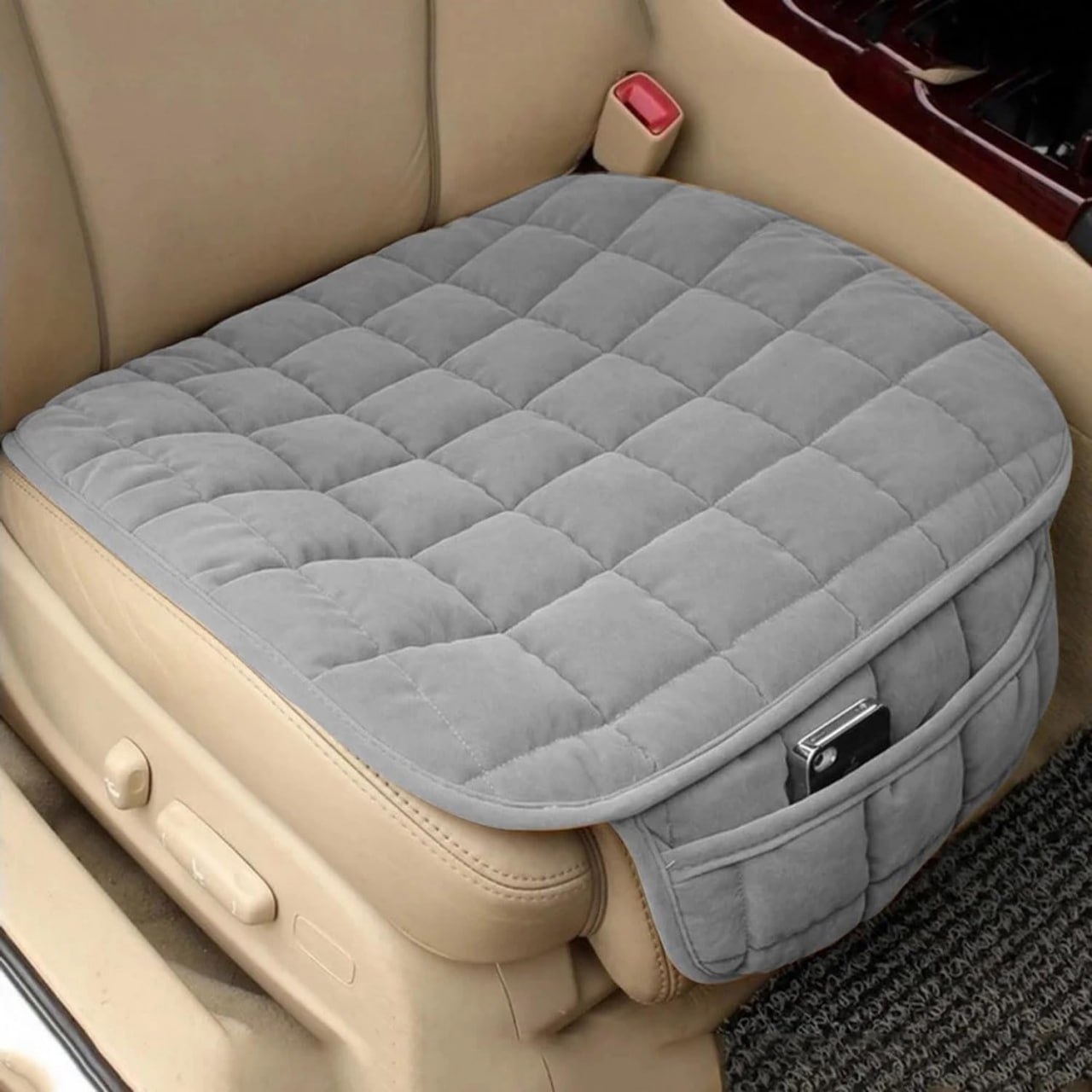 CAR SEAT SOFT CUSHION (GREY)