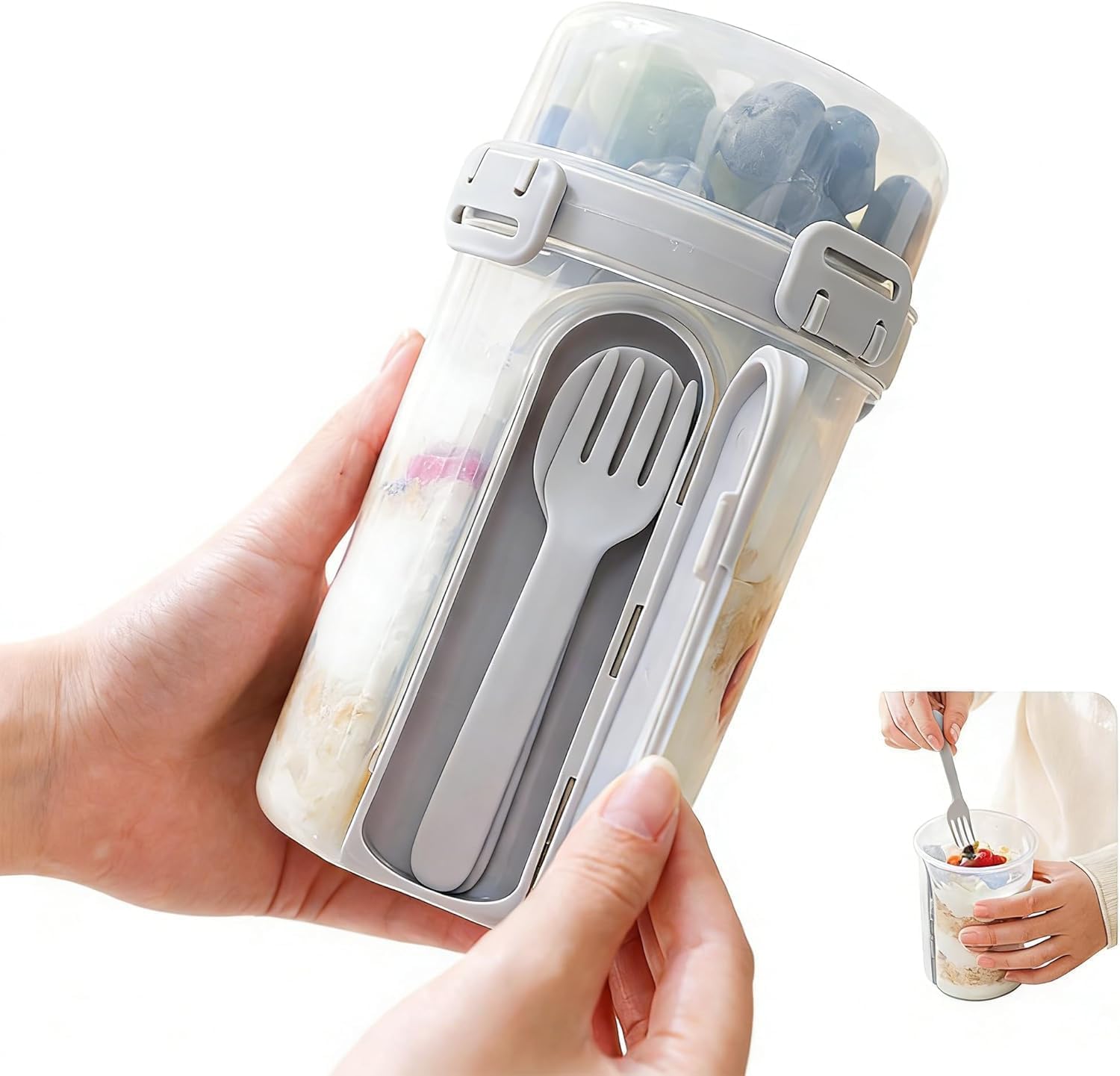 Portable Salad Cup with Fork