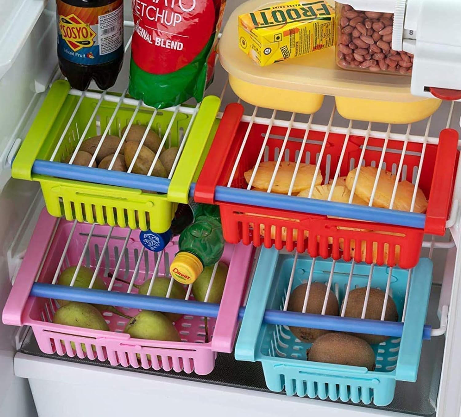 ADJUSTABLE FRIDGE BASKET