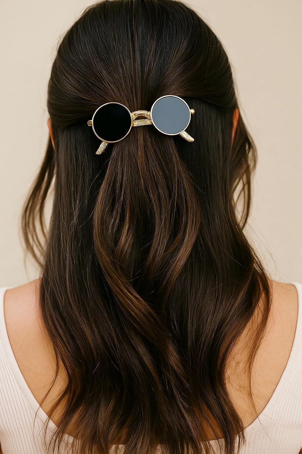 SUNGLASS SHAPE HAIR CLIP