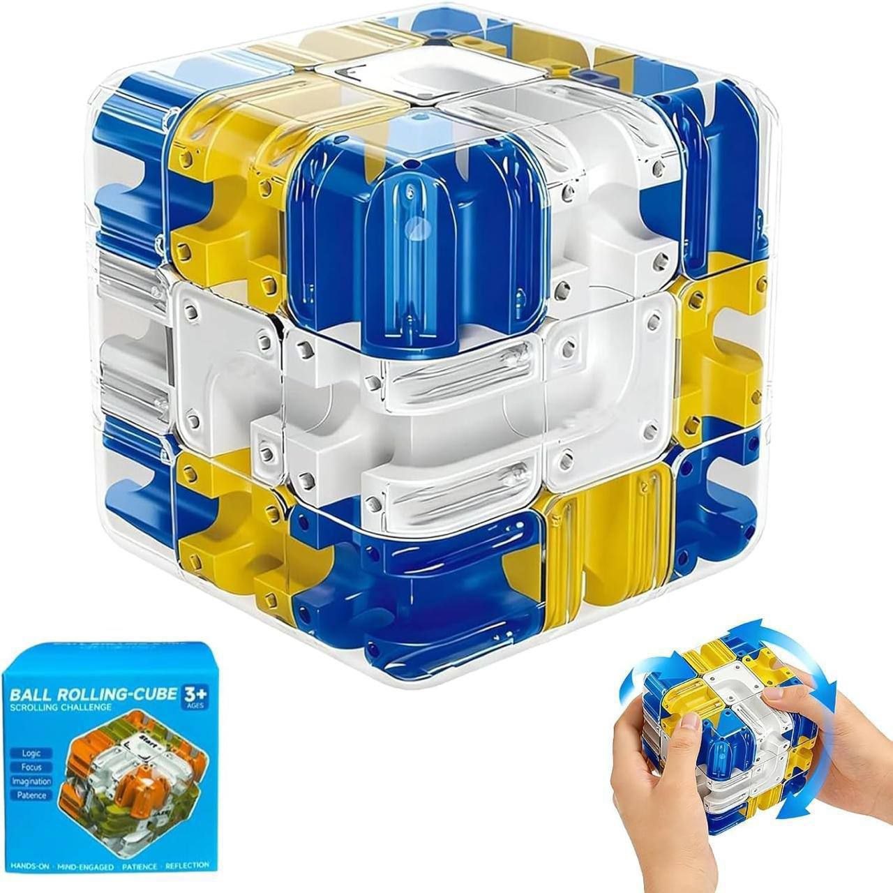 MAZE BALL 3D PUZZLE CUBE 6 CM