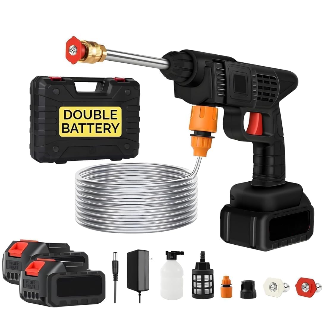 DOUBLE BATTERY WATER PRESSURE GUN