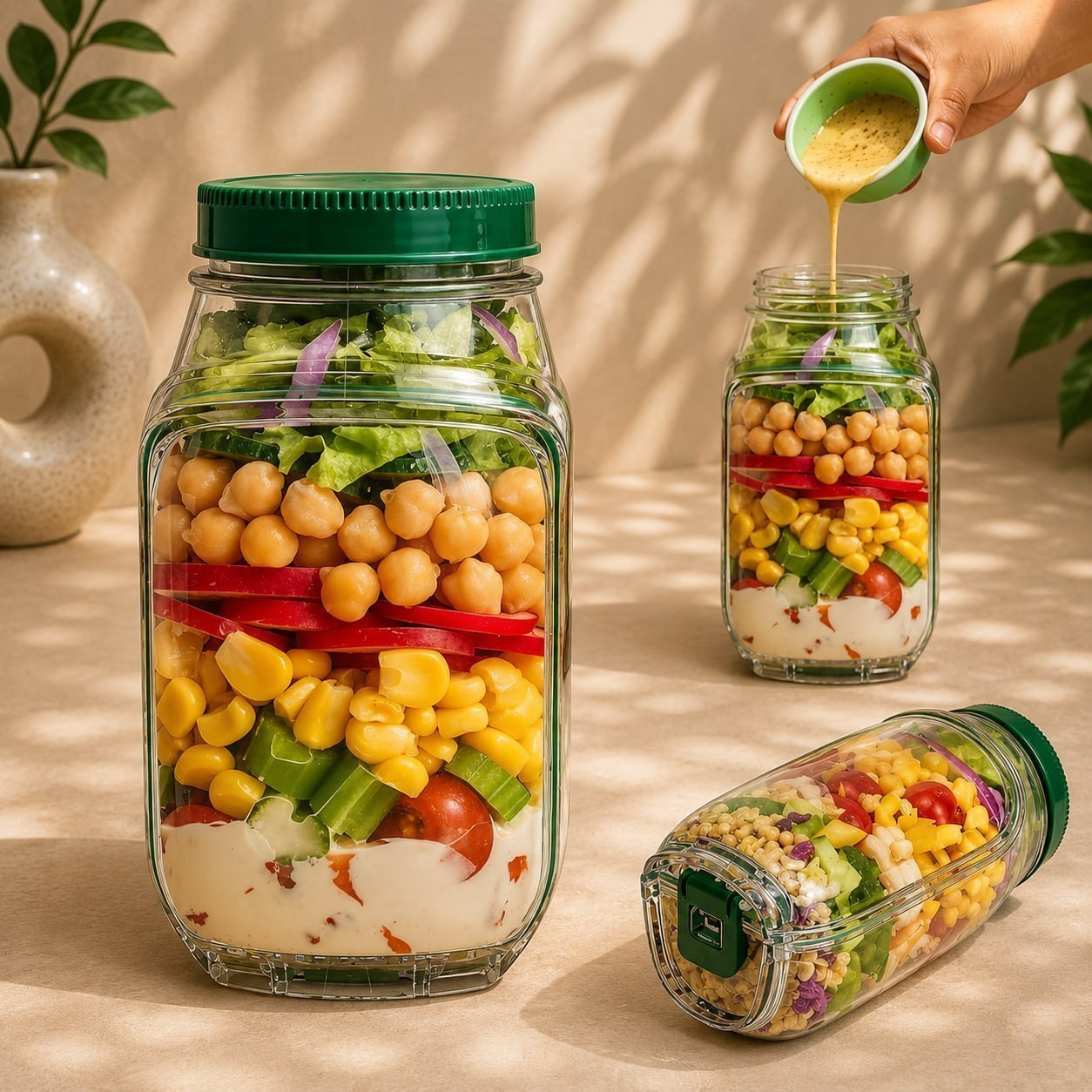 SALAD POP MASON JAR